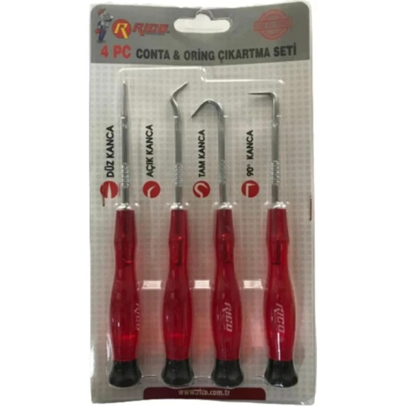 Rico Keçe Conta ve Oring Çıkartma Sökme Seti 4 Parça ürün görseli 1