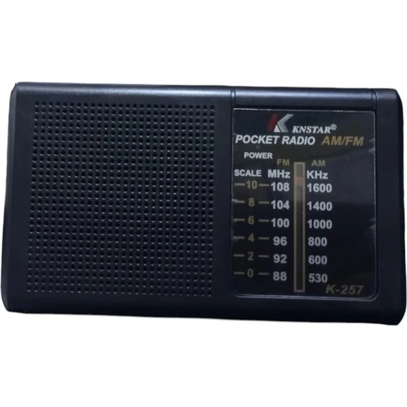 Ynt İthalat Populermarketim - Mini Cep Radyo Fm Pille Çalışan Knstar K-257 ürün görseli 1