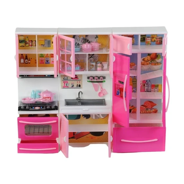 Çebi Toys Bebekli Mutfak Seti Fırın, Musluk ,dolap - 4