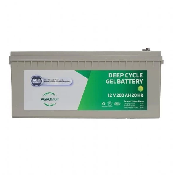 Agromot 12v 200Ah Jel Akü - Resim 3