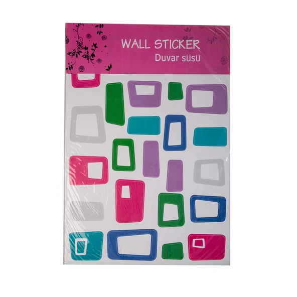 DEFTER STİCKER,LAPTOP STİCKER RENKLİ KARELİ PVC 48X33X0,5CM - 4