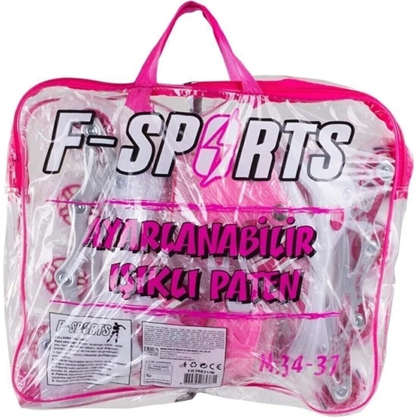 Pasifik Toys Ayarlanabilir Çocuk Pateni 2+2 Teker Alıştırma Teker ve Numara Ayarlı Başlangıç Pateni L (39-42) - 2