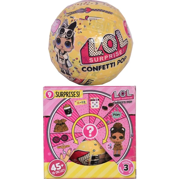 UDATOYS Lol Sürpriz Top Confetti Pop Konfeti ürün görseli 1