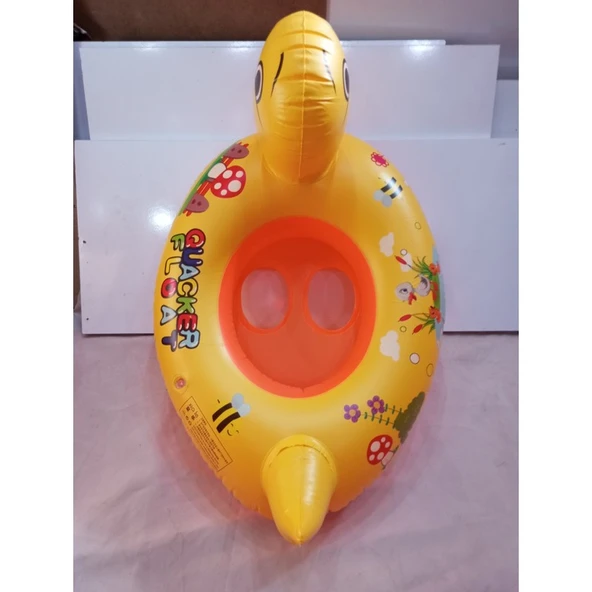 Elza Toys Baby Boat Şişme Ördek Çocuk Can Simidi 2-4 Yaş 75 cm - 2