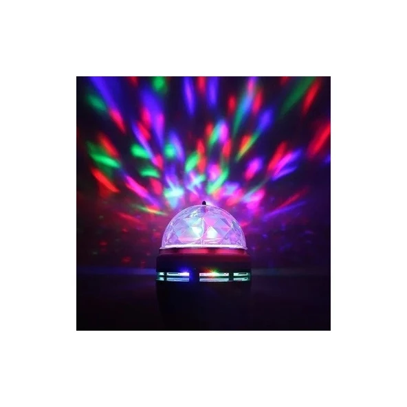 Shavers E27 Renkli LED Döner Başlıklı Disko Topu Ampul 3 W - 4