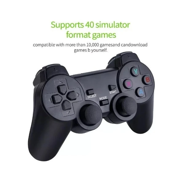 Konsol Plus M8 Video Retro Oyun Konsolu 4K 2.4g Hd Arcade 21127 Oyunlu 64 GB Hafızalı - Resim 2