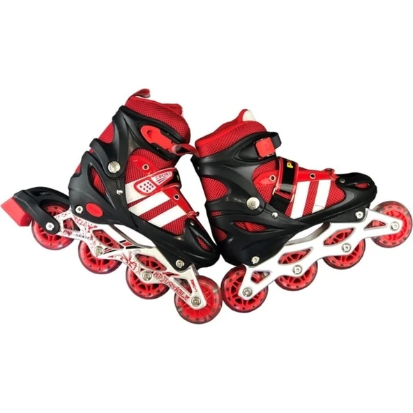 Pasifik Toys Ayarlanabilir Çocuk Pateni 2+2 Teker Alıştırma Teker ve Numara Ayarlı Başlangıç Pateni L (39-42) - 2