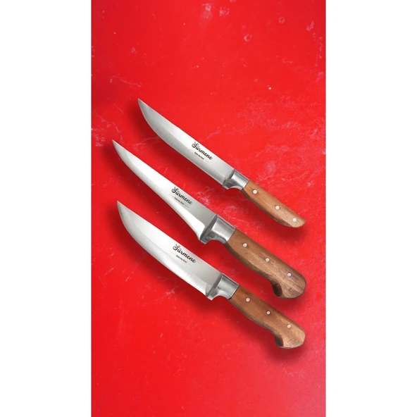 Sürmene Üçlü Mutfak Bıçakları Seti ürün görseli