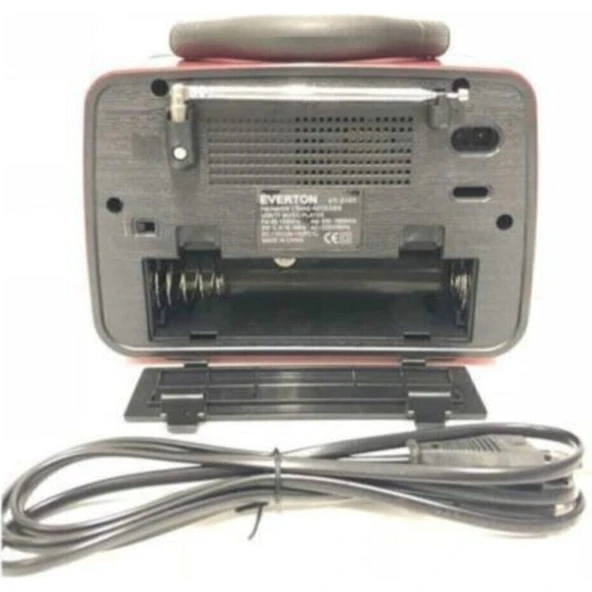 Teknotrust Kahverengi Everton RT-301 Nostalji Bluetooth Şarjlı Radyo USB Sd Mp3 Player 2 Yıl - Resim 2