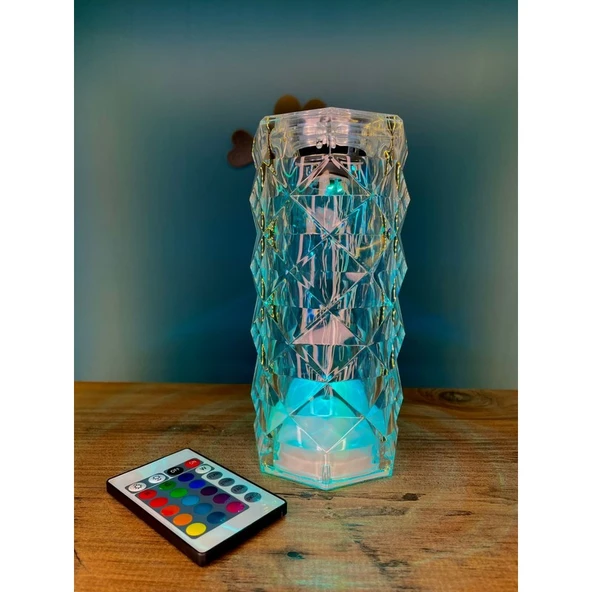Touch Lamp Bluetooth Hoparlör Özellikli Kumandalı Kristal Masa Lambası ürün görseli