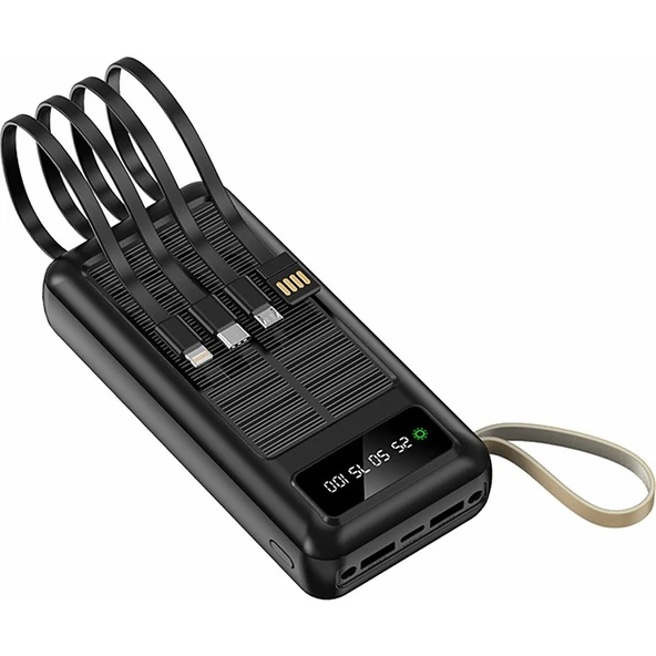 ACL PW-61 Solar Siyah 30000 mAh Hızlı Şarj Powerbank - 3