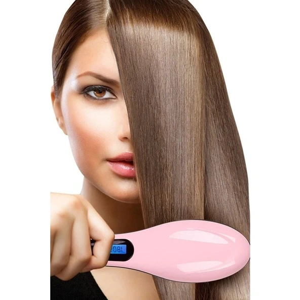 Ferminex Premio Pembe Saç Düzleştirici Fırça - 3