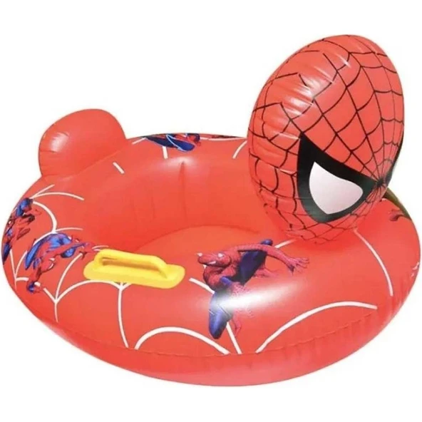 Mediterian Kırmızı Baby Boat Bebek Deniz Simidi Örümcek Adam - Spiderman Deniz Simidi - Can Simidi-0-3 Yaş ürün görseli 1
