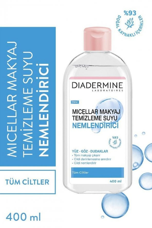 Diadermine Makyaj Temizleme Suyu Micellar Kusursuz Nemlendirici 400 ml