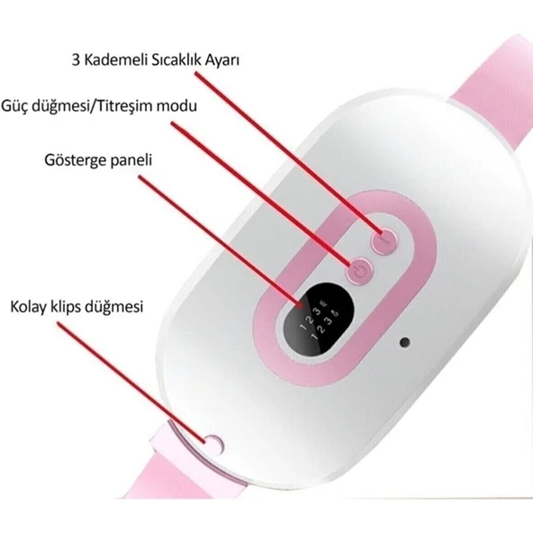 Teknotrust Tekno Trust Şarjlı Özel Gün Kemeri - Regl Ağrıları Için Titreşimli Isı Veren Kemer - Resim 4