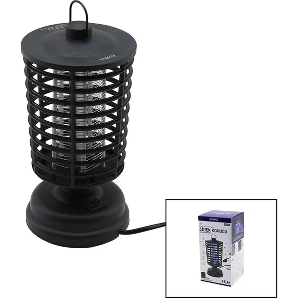 Auhma Venüs Shopping Mosquıto Trap Aqm- 02 Sinek Cız Öldürücü Makine Fener Modeli Masa Üstü - Askı Halkalı 3. 6- 4W 12X21. 5CM (4172) ürün görseli 1