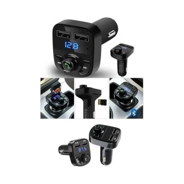 PolyGold Pg Car X8 Fm Player Cn-43 Araç Içi Radyo, Muzik Cihazı ve Şarj Aleti - Resim 2