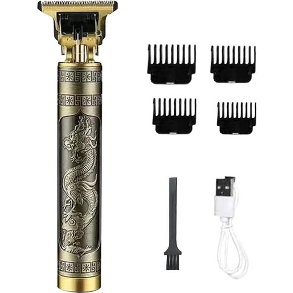 En Siga Profesyonel T-Bıçak Saç Sakal Ense ve Çizim Tıraş Makinesi - Resim 3