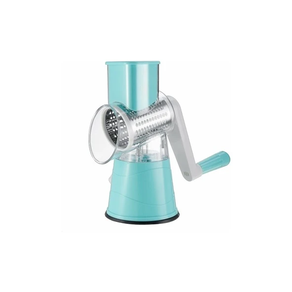 Ozcmax Tutma Kollu Çevirmeli Pratik Rulo Rende Drum Grater - Resim 3