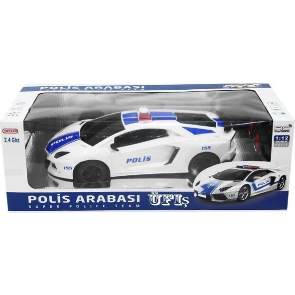 Toysan Dzc Kuzenler Avm Toysan Uzaktan Kumandalı Polis Arabası Full Fonksiyon Şarjlı 32 cm 1:12 Ölçek Dev Oyuncak - 4