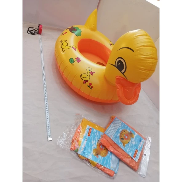 Elza Toys BABY BOAT Şişme Ördek Çocuk Can Simidi - Resim 2