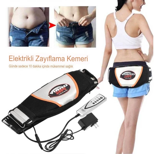 Vibro Shape Masaj Kemeri Aleti Titreşimli Zayıflama Motorlu Isıtmalı - Resim 3