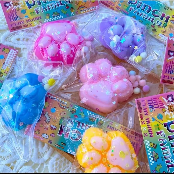 NB Market Kedi Patisi Taba Sukuşi Squishy Stress Oyuncağı Yumuşacık Jel Oyuncak Skuşi - 2