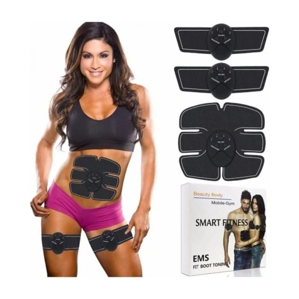 abnturk Smart Fitness Titreşimli Vücut Karın Kası ve Kol Kası Geliştirici Spor Aleti - Resim 2