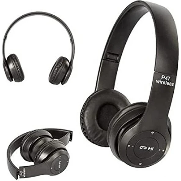 Heartz P47 Siyah Kulaküstü ürün görseli 1