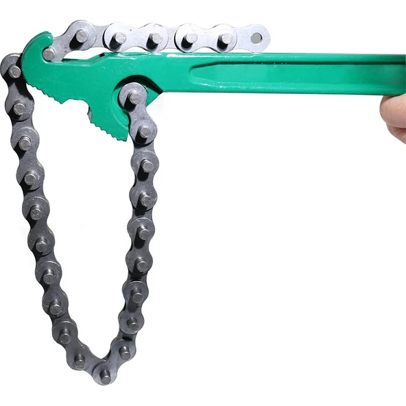 Hırdavat Garajı Ayarlı Zincirli Yağ Filtre Sökme Anahtarı Profesyonel 300 mm 12'' - Resim 4