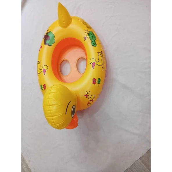 Elza Toys BABY BOAT Şişme Ördek Çocuk Can Simidi - Resim 4
