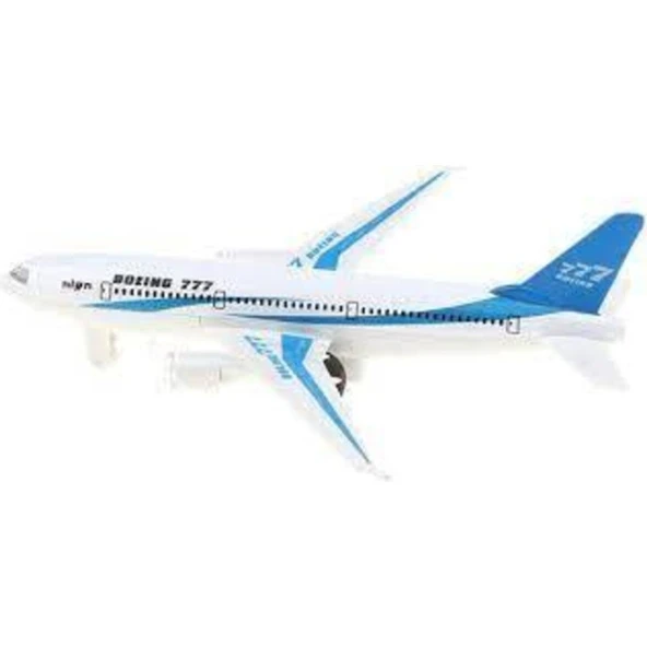 Happy Toys Çek Bırak Metal Sesli Işıklı Süper Uçak - Resim 2