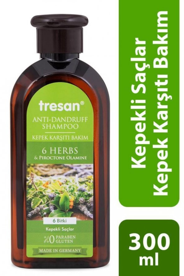 Tresan 6 Bitki Kepek Karşıtı Bakım Şampuanı 300 ml