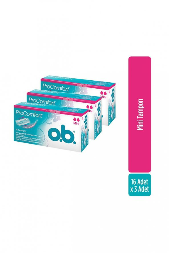 o.b. O.b Tampon Mini 16lı X3