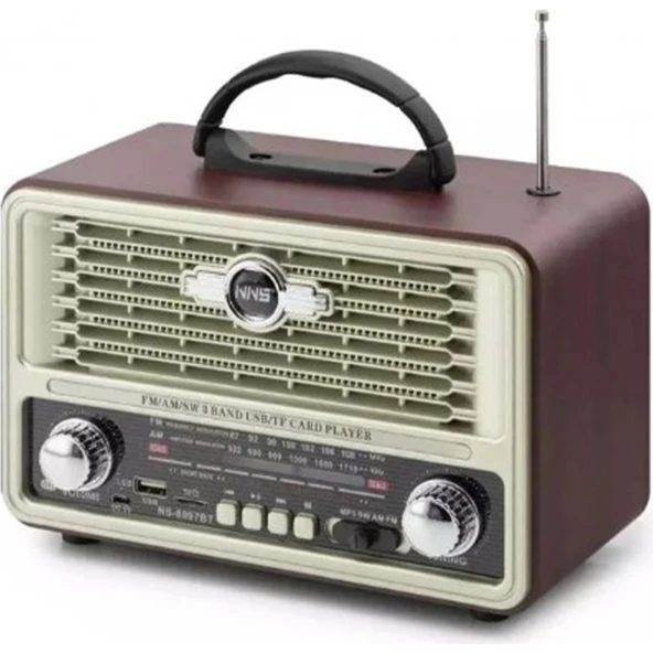 Paleon NS-8097BT Nostalji Radyo Kablosuz Hoparlör - Speaker ürün görseli
