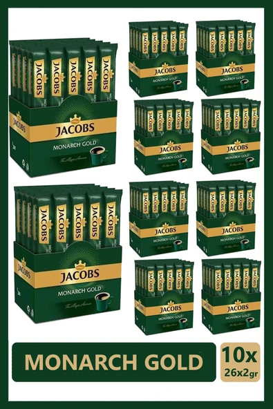 Jacobs Monarch Gold (26 Adet Stick 2 Gr) X 10 Paket - 1