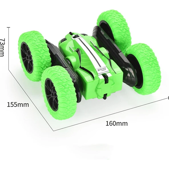 Mj Toys Uzaktan Kumandalı Şarjlı Çift Yönlü Akrobat Araba Akrobat Araba Çılgın - Resim 4