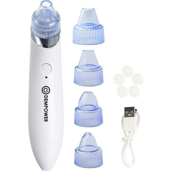 Dempower XN-8030 Şarjlı Vakumlu Yüz Temizleme Cihazı Siyah Nokta Temizleme Cihazı