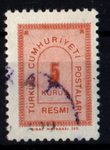 EABİ-1963 Resmi Pul 5 Kuruş (tp0263) ürün görseli