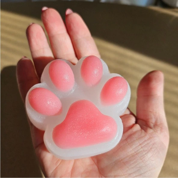 Pescar Elite Kedi Patisi Pembe Pufipufi Taba Squishy Stress Oyuncağı Sukuşi 1 Adet - 3
