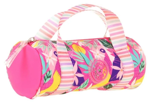 Kaukko Kız Çocuk Tek Bölme Taşıma Askılı Kalem Çantası - Pembe - K2595 ürün görseli