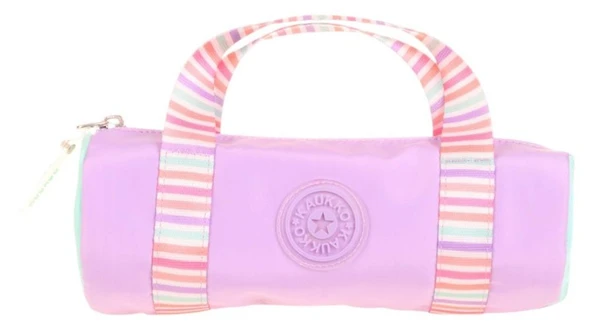 Kaukko Kız Çocuk Tek Bölme Taşıma Askılı Kalem Çantası - Lila - K2597 - Resim 2