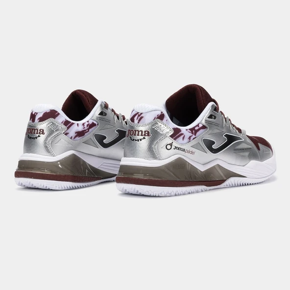 Joma SPIN 2512 Erkek Gri Bordo Tenis/Padel Ayakkabısı - 3