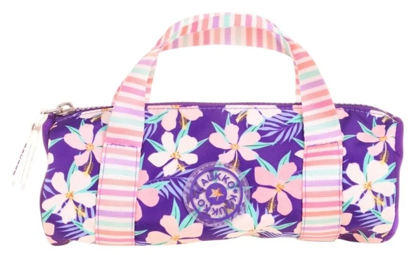 Kaukko Kız Çocuk Tek Bölme Taşıma Askılı Kalem Çantası - Mor - K2596 - Resim 2