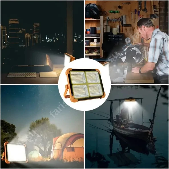 Solar panelli çakar özellikli dış mekan aydınlatmasına uygun projektör - 4