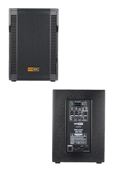 Hepa Merz Handfest Line Array Mikrofonlu Ses Sistemi Aktif Subwoofer + Line Hoparlör 2000W - 6