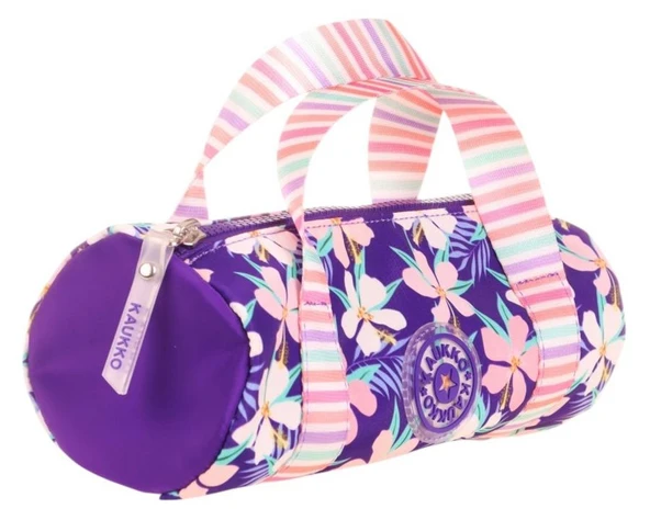 Kaukko Kız Çocuk Tek Bölme Taşıma Askılı Kalem Çantası - Mor - K2596 ürün görseli