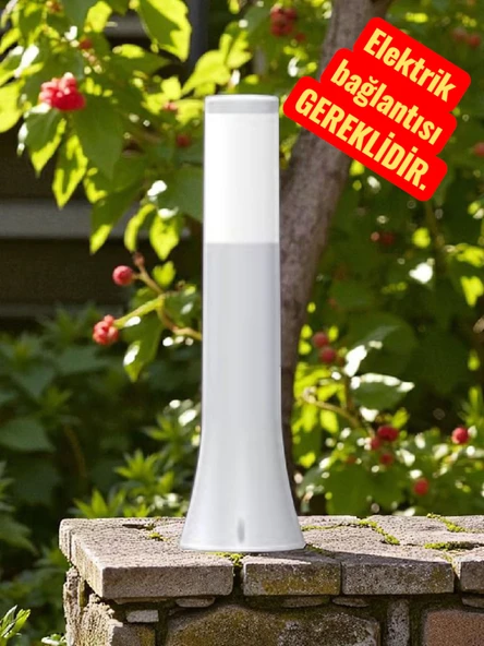 54 Cm, Plastik Gövde E27 Duylu Set Üstü Bahçe Armatürü, Elektrikle Çalışır Kaliteli Bahçe Apliği ürün görseli 1