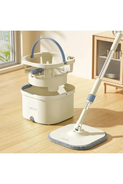 Temiz Kirli Su Ayırabilen 2 Yedek Bezli Mop Seti(TEMİZLİK BEZİ HEDİYELİ) ürün görseli