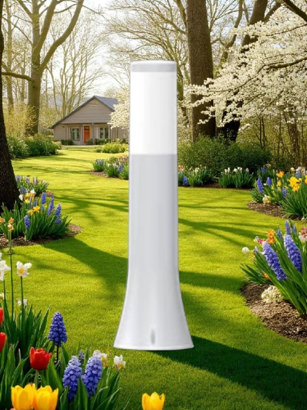 54 Cm, Plastik Gövde E27 Duylu Set Üstü Bahçe Armatürü, Elektrikle Çalışır Kaliteli Bahçe Apliği - Resim 7